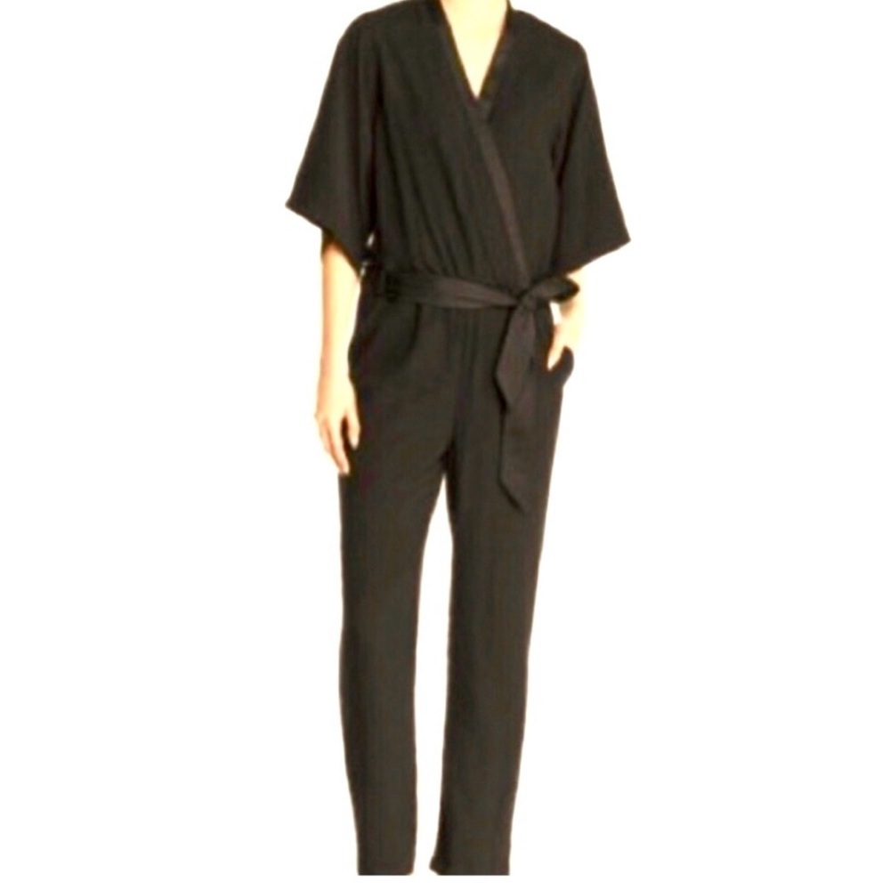 Scotch & Soda black kimono sleeve pocketed jumpsuit RE $245 &‎ NEW w/tags size L
